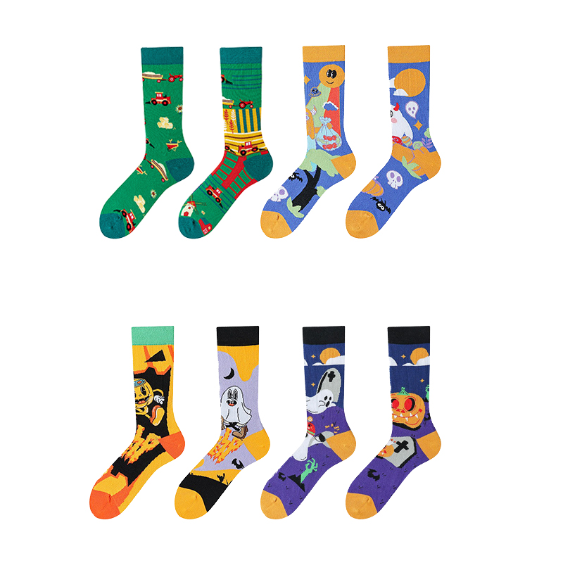 Søte guttesokker med blomstermønster Søte guttesokker med blomstermønster